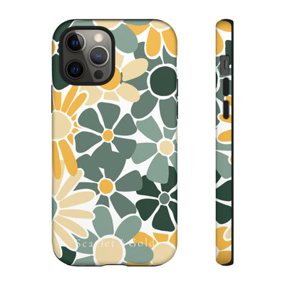 The Green & Gold Floral | Phone Case