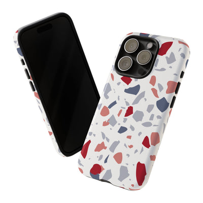 The Red & Blue Terrazzo | Phone Case