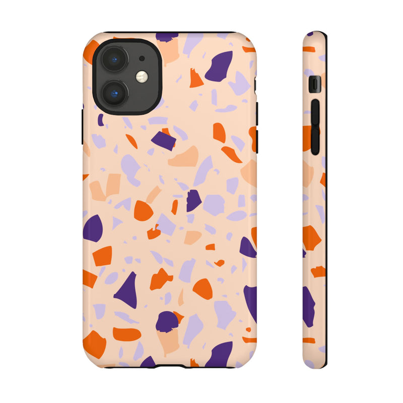 The Orange & Purple Terrazzo | Phone Case