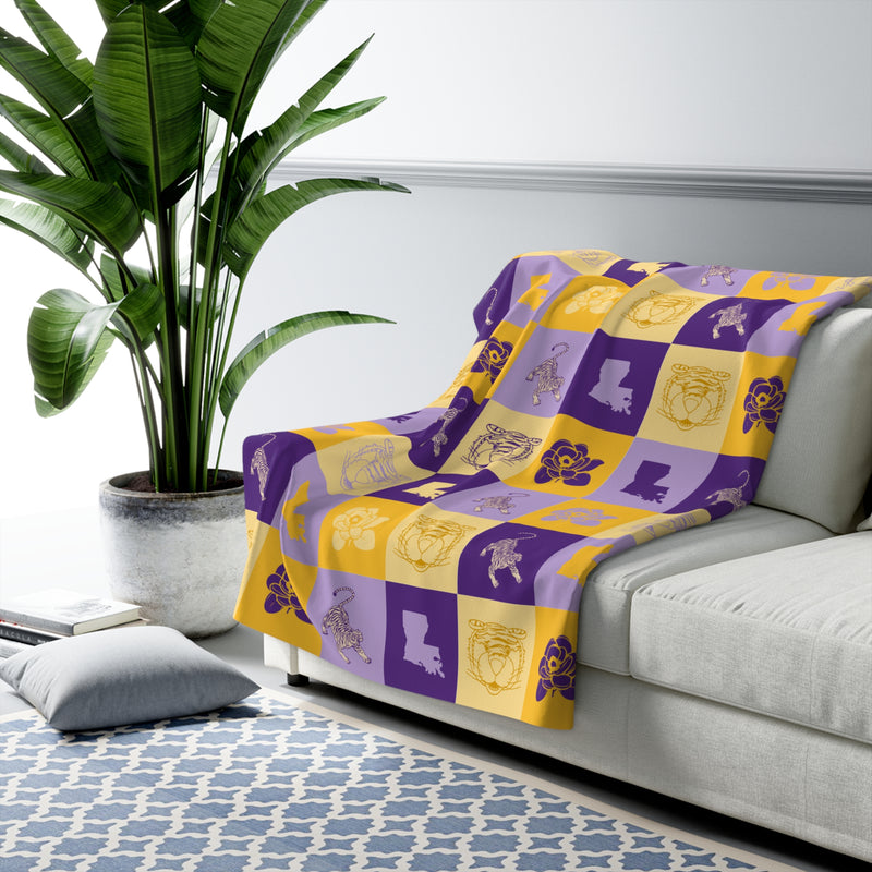 The LSU All the Things | Sherpa Fleece Blanket