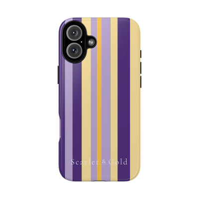 The Yellow & Purple Stripes | Phone Case