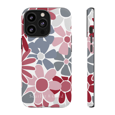 The Crimson & White Floral | Phone Case