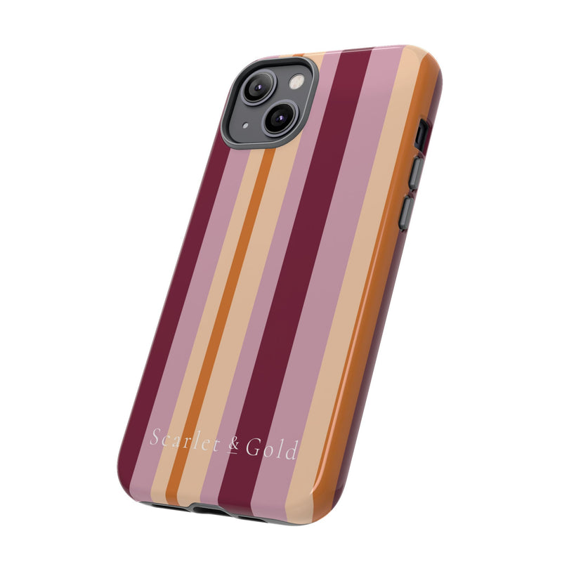 The Maroon & Orange Stripes | Phone Case