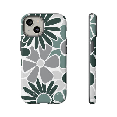 The Green & Grey Floral | Phone Case