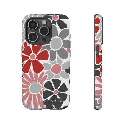 The Red & Black Floral | Phone Case