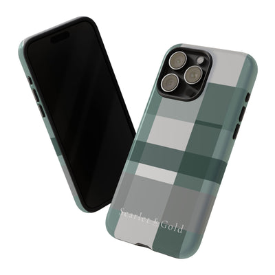 The Green & Grey Plaid | Phone Case