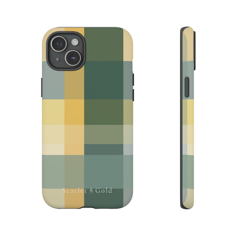 The Green & Gold Plaid | Phone Case