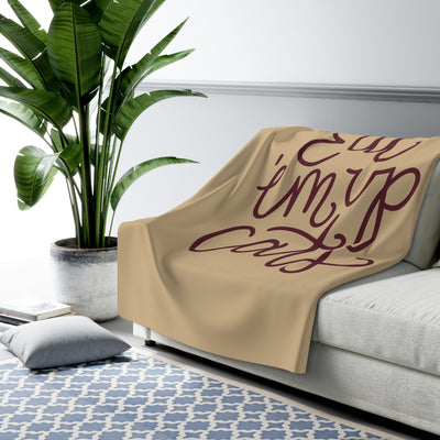 The Eat 'Em Up Cats Script | Sherpa Fleece Blanket