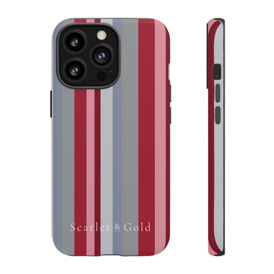 The Crimson & White Stripes | Phone Case