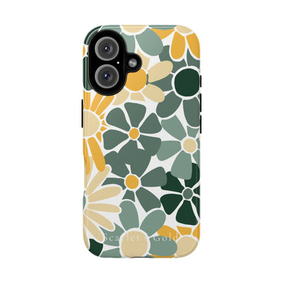 The Green & Gold Floral | Phone Case