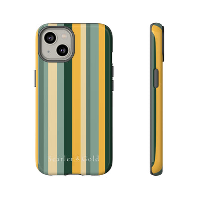 The Green & Gold Stripes | Phone Case