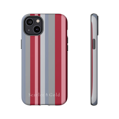 The Crimson & White Stripes | Phone Case