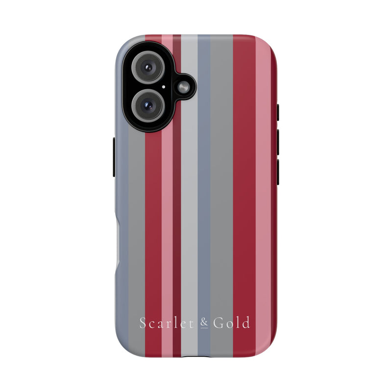 The Crimson & White Stripes | Phone Case