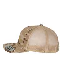The Auburn Tigers Camo Patch Hat | Embroidered Multicam Arid/ Tan Trucker Cap