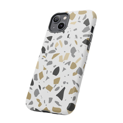 The Black & Gold Terrazzo | Phone Case