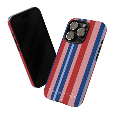 The Red & Royal Stripes | Phone Case