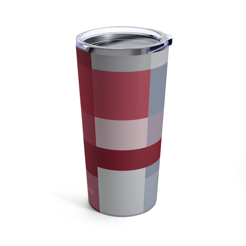 The Crimson & White Plaid | Tumbler 20oz