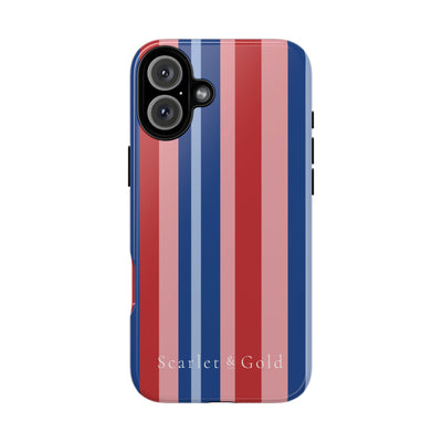 The Red & Royal Stripes | Phone Case