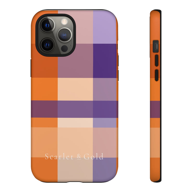 The Orange & Purple Plaid | Phone Case