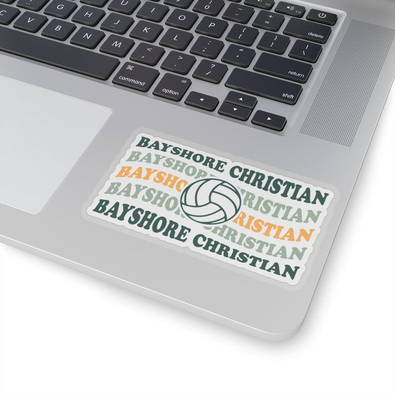 The BAYSHORE VOLLEYBALL WAVY | Sticker