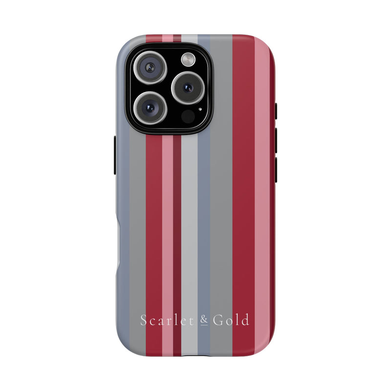 The Crimson & White Stripes | Phone Case