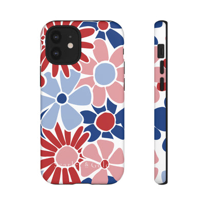 The Red & Royal Floral | Phone Case