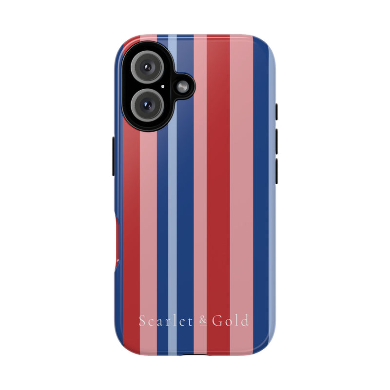 The Red & Royal Stripes | Phone Case