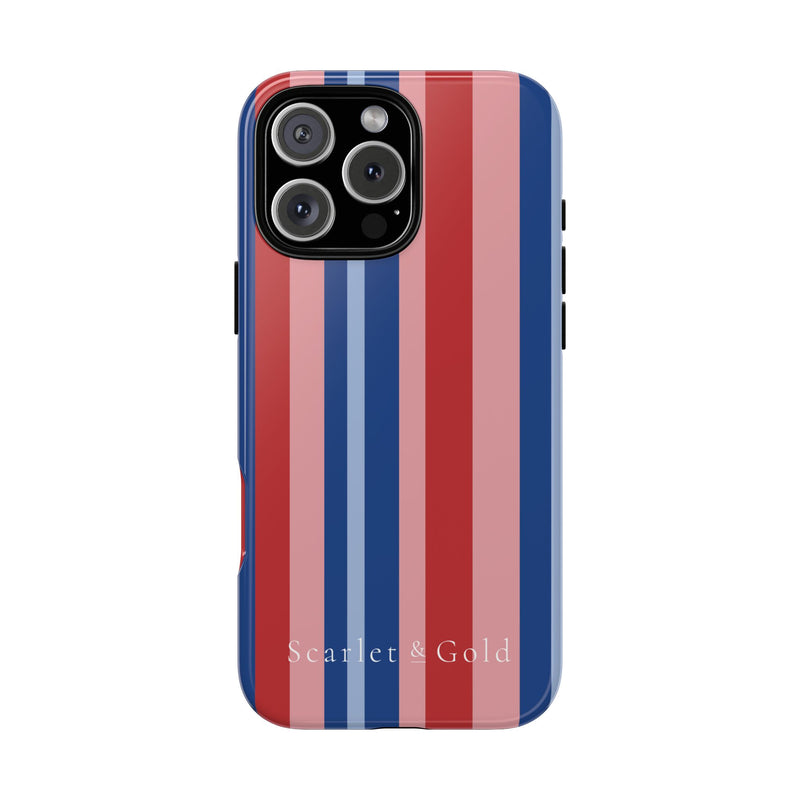 The Red & Royal Stripes | Phone Case