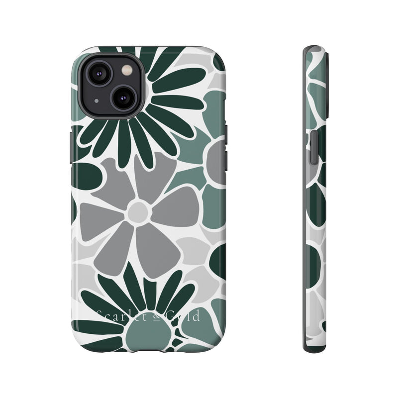 The Green & Grey Floral | Phone Case