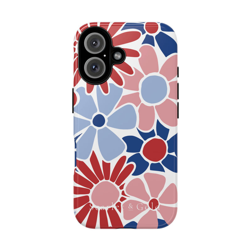 The Red & Royal Floral | Phone Case