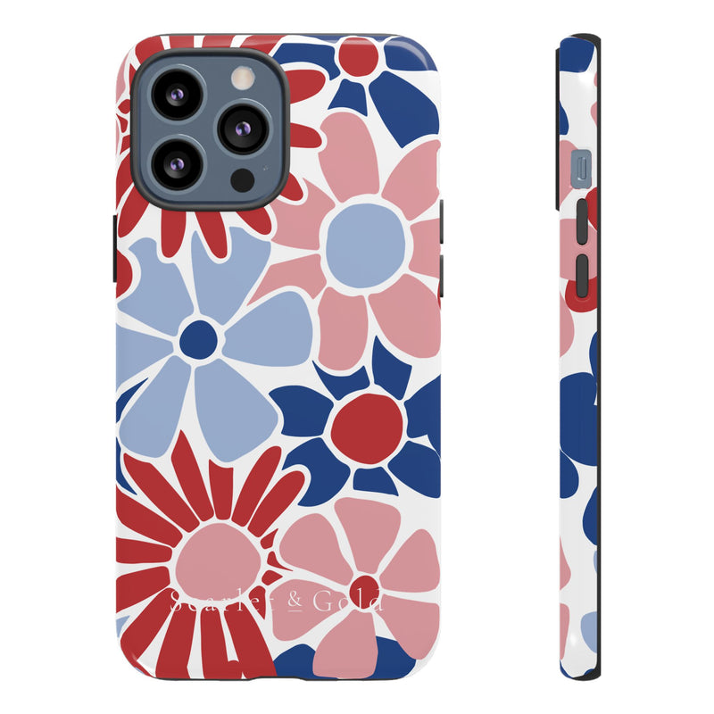 The Red & Royal Floral | Phone Case