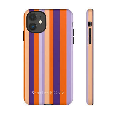 The Orange & Purple Stripes | Phone Case