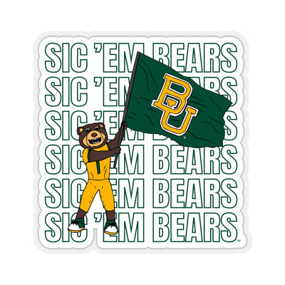 The Sic 'Em bears End Zone Bruiser | Sticker