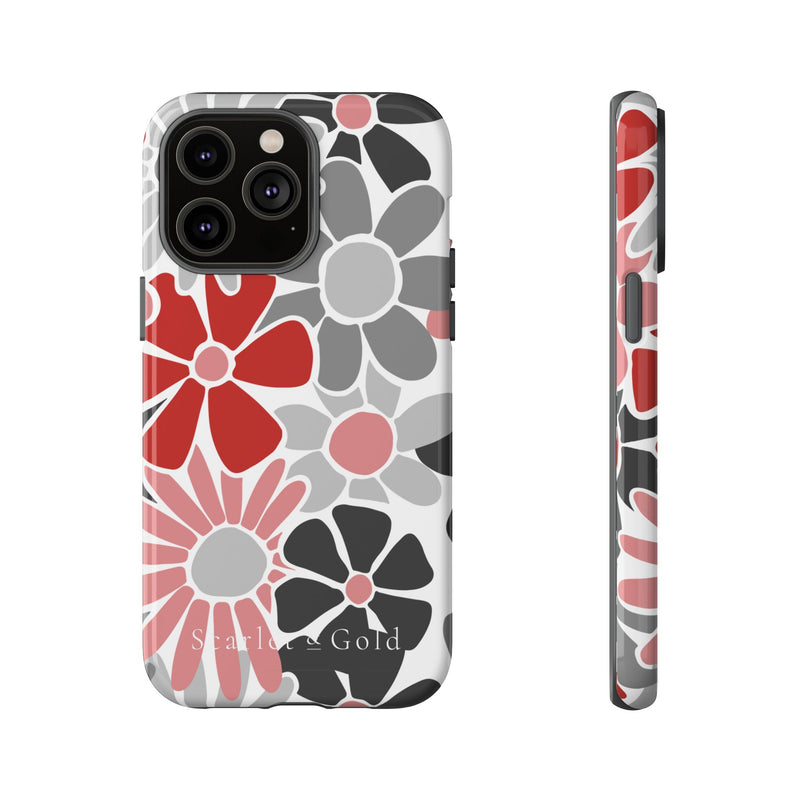 The Red & Black Floral | Phone Case