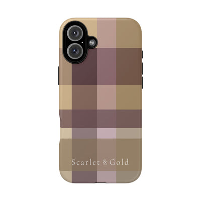 The Maroon & Gold Plaid | Phone Case