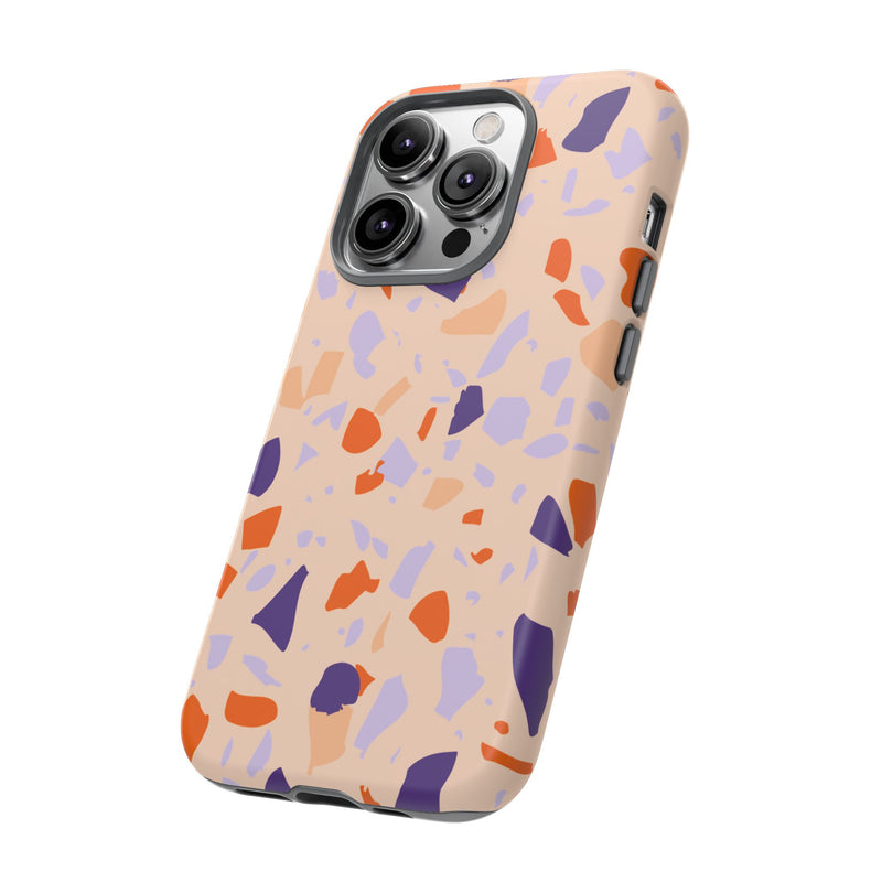 The Orange & Purple Terrazzo | Phone Case