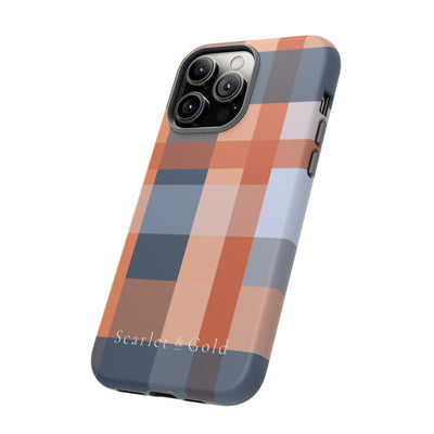 The Orange & Blue Plaid | Phone Case