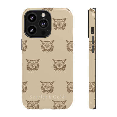 The Gold Bobcats Head Repeat | Phone Case