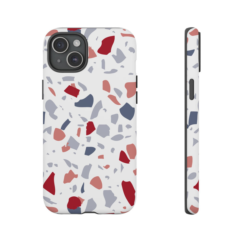 The Red & Blue Terrazzo | Phone Case