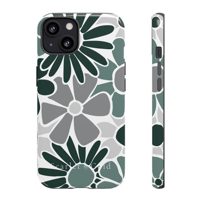 The Green & Grey Floral | Phone Case