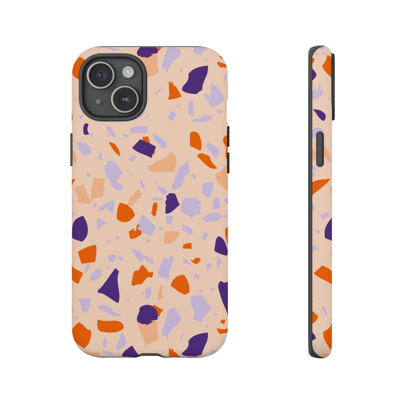 The Orange & Purple Terrazzo | Phone Case