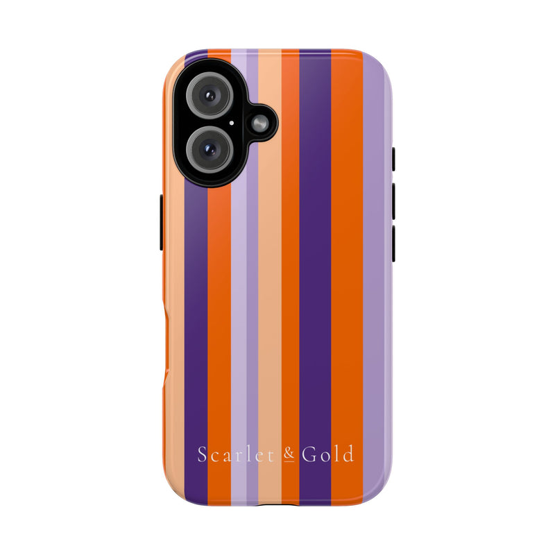 The Orange & Purple Stripes | Phone Case