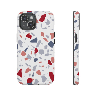 The Red & Blue Terrazzo | Phone Case