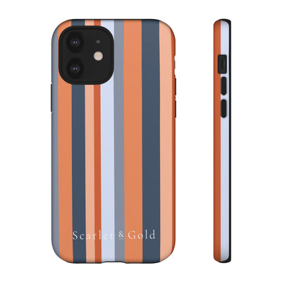 The Orange & Blue Stripes | Phone Case