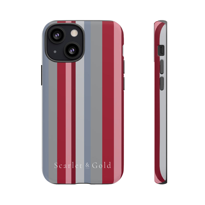 The Crimson & White Stripes | Phone Case