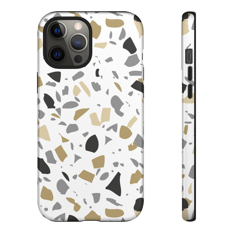 The Black & Gold Terrazzo | Phone Case