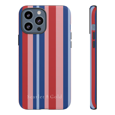 The Red & Royal Stripes | Phone Case