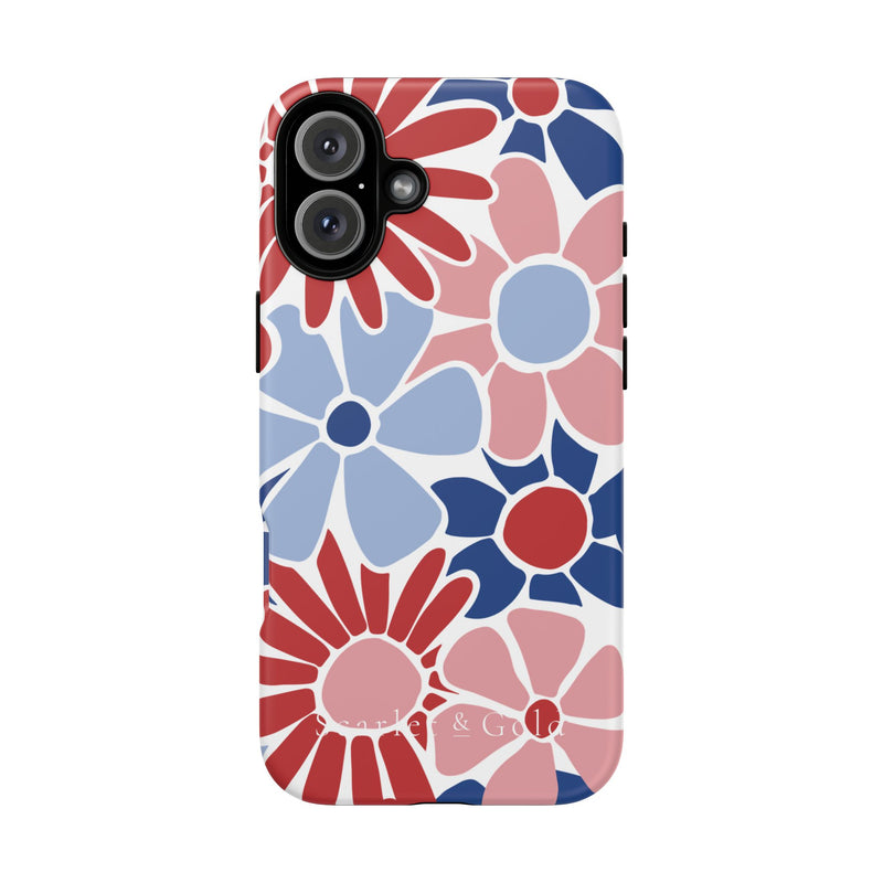 The Red & Royal Floral | Phone Case