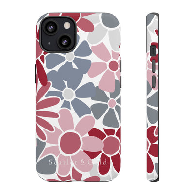 The Crimson & White Floral | Phone Case