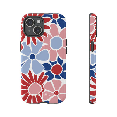 The Red & Royal Floral | Phone Case